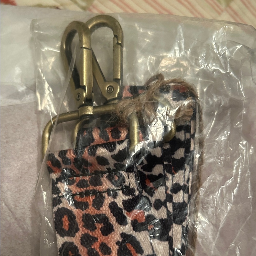 Exotic Animal Print Strap with Gold Hardware - Picture 4 of 5